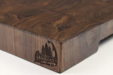 Corner detail of Dusky Waves showing the Wooded logo