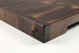 Corner detail of Fitz & Deco showing the Wooded logo