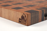 Corner detail of Zippers showing the Wooded logo