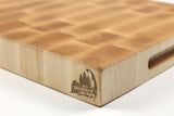 Corner detail of The Maple Standard No. 2 showing the Wooded logo