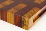 Corner detail of Red Canary showing the Wooded logo