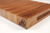 Corner detail of Cherry Slices showing the Wooded logo