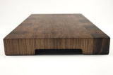 Handle-end view of Key Walnut, Walnut end-grain cutting board