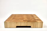 Handle-end view of Marbled Maple, Maple end-grain cutting board