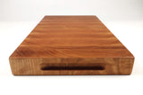 Handle-end view of Cherry Slices, Cherry end-grain cutting board