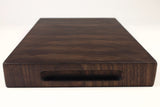 Handle-end view of WalnutWorkhorse26, Walnut end-grain cutting board