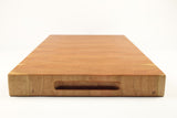 Handle-end view of Cherry Single No. 9, Cherry end-grain cutting board