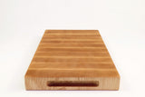 Handle-end view of Maple_Dream27, Maple end-grain cutting board