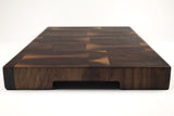 Handle-end view of Fitz & Deco, Walnut end-grain cutting board