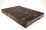 Mid-angle hero shot of Fitz & Deco — Walnut end-grain cutting board, 14.5″ × 21.5″ × 2″