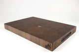 Mid-angle hero shot of Dark Diamonds — Walnut end-grain cutting board, 13.5″ × 19″ × 2″