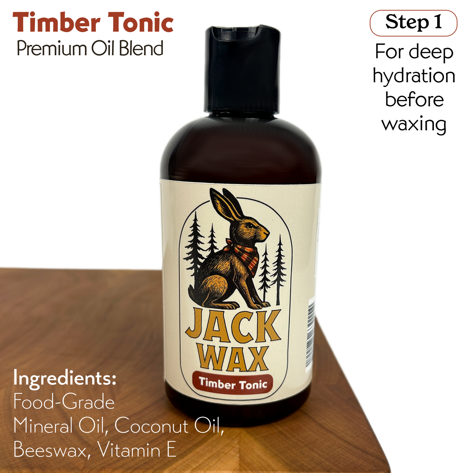 Jack Wax Timber Tonic, 8 fl. oz