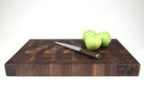Side mid-angle of Ribbons with knife and fruit for scale