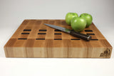 Side mid-angle of Board Walk with knife and fruit for scale