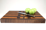 Side mid-angle of Grain Pane with knife and fruit for scale