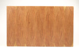 Top-down view of Cherry Single No. 9 — Cherry end-grain cutting board, 13.5″ × 22.5″ × 2″
