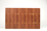 Top-down view of Quilted Cherry — Cherry end-grain cutting board, 11″ × 18″ × 1.75″