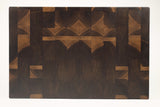 Top-down view of Proscinium — Walnut end-grain cutting board, 14″ × 21.5″ × 2″
