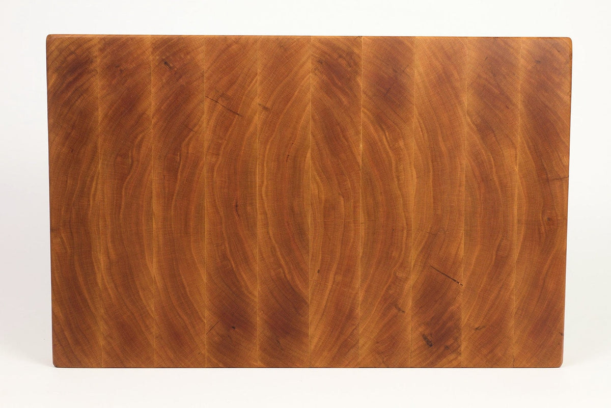 Top-down view of BoardCherry14 — Cherry end-grain cutting board, 12″ × 18.5″ × 2″
