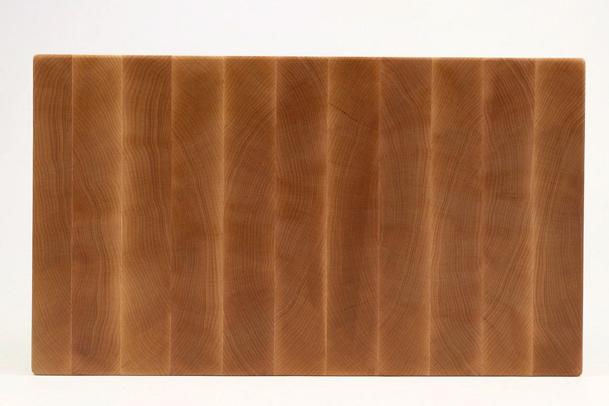 Top-down view of Maple_Dream27 — Maple end-grain cutting board, 10.5″ × 18.5″ × 1.75″