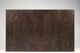 Top-down view of Dusky Waves — Walnut end-grain cutting board, 15″ × 24.5″ × 2″